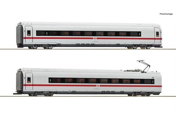Roco 72098 Zwischenwagen-Set 2 zum ICE BR 407 DB AG, 2teilig - H0 (1:87)
