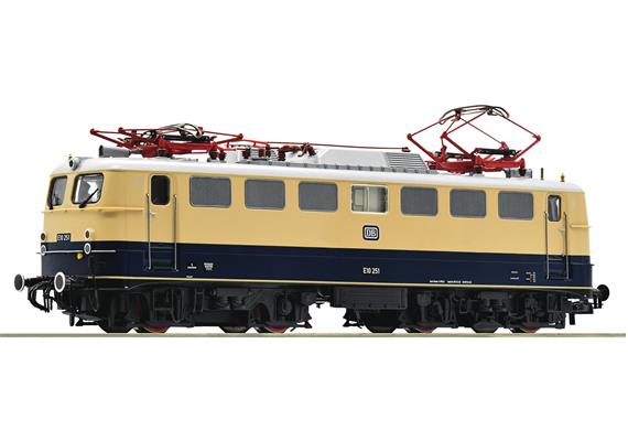 Roco 73622 Elektrolokomotive E 10 251, DB, DC 2L, digital DCC/MM mit Sound - H0 (1:87)