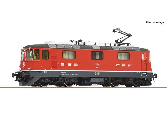 Roco 7500222 Elektrolokomotive Re 4/4 II 11143, SBB, rot, DC 2L, analog - H0 (1:87)