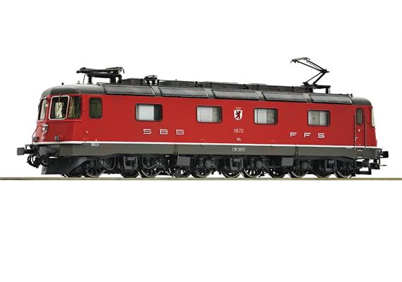 Roco 7510105 SBB E-Lok Re 6/6 11673 rot „Cham“, DC 2L, digital DCC/MM/Sound - H0 (1:87)