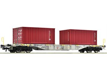 Roco 77345 Containertragwagen, Gattung Sgns, der Ahaus Alstätter Eisenbahn - H0 (1:87)