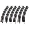 Rokuhan 97033 R033 Z Gleis gebogen R220-30°, 6 Stück - Z (1:220)