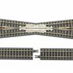 Rokuhan R020 Kreuzung 112,8 mm, 13° + 2 x 53,6 mm Gleis gerade - Z (1:220) | Bild 1