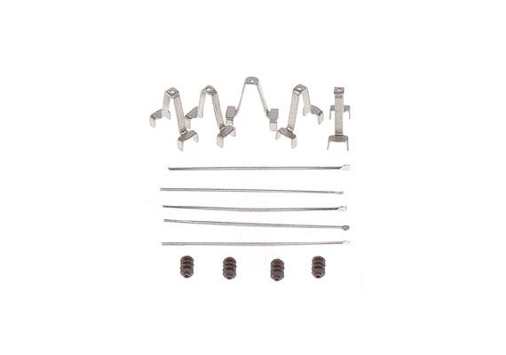 Sommerfeldt 503 Maststütze mit Seitenhaltern + Isolator, 5 Stück - H0/H0m (1:87)