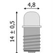 Tams 81-40222-02 LED 5mm kurz, warmweiss mit Gewindesockel E5,5 für 10 - 24V, 2 Stück | Bild 2