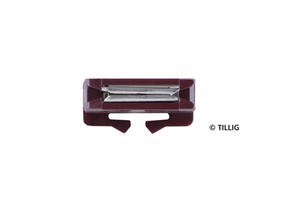 Tillig 396943 Halbe Schienenverbinder, braun - H0m (1:87)