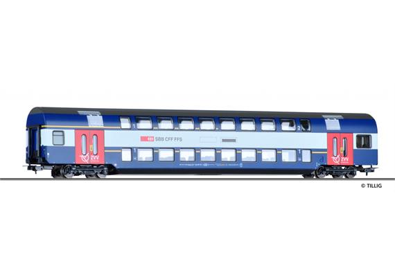 Tillig 73811 HVZ Doppelstockwagen 1./2. Klasse (rote Türen) HO