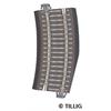 Tillig 83724 Bettungsgleis grau Gleisstück R22 Pass-Stück links R353 mm / 15°