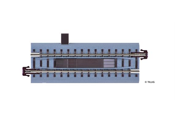 Tillig 83802 Bettungsgleis braun Entkupplungsgleis 83 mm elektromotorisch