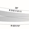 Tillig 83861 Bettungsgleis grau Innenbogenweiche rechts, 15° mit Handantrieb - H0m (1:87) | Bild 2
