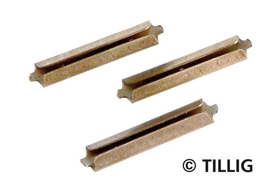 Tillig 85501 Schienenverbinder Neusilber brüniert, Inhalt 25 Stück - H0 (1:87)