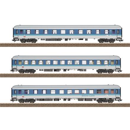 TRIX 23200 Personenwagen-Set InterRegio 3-teilig mit LED-Innbeleuchtung - H0 (1:87)