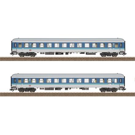 TRIX 23201 Personenwagen-Set InterRegio, 2-teilig mit LED-Innenbeleuchtung - H0 (1:87)