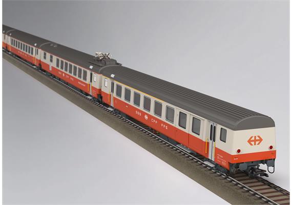 TRIX 23690 SBB 4er Personenwagen-Set Swiss Express, DC 2L - H0 (1:87) | Bild 3