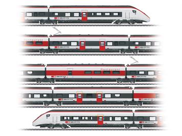 TRIX 25810 SBB Triebzug RABe 501 Giruno 5-teilig, DC 2L, DCC/MM/mfx mit Sound - H0 (1:87)