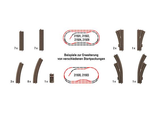 Trix 62900 Großes C-Gleis-Ergänzungs-Set - H0 (1:87) | Bild 2