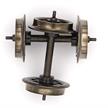 Trix E32360009 Radsatz Doppelspeichen schwarz, 25,4, Gleichstrom, 2 Stück - H0 (1:87) | Bild 2