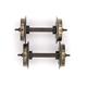Trix E32360009 Radsatz Doppelspeichen schwarz, 25,4, Gleichstrom, 2 Stück - H0 (1:87)
