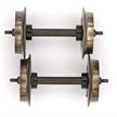 Trix E32360009 Radsatz Doppelspeichen schwarz, 25,4, Gleichstrom, 2 Stück - H0 (1:87) | Bild 1