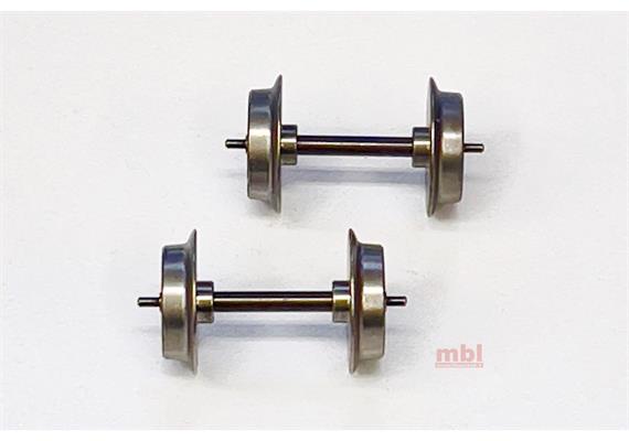 TRIX E36667900 AC-Scheibenradsatz AC Zapfenlager 14,2 mm, 2 Stück - H0 (1:87)