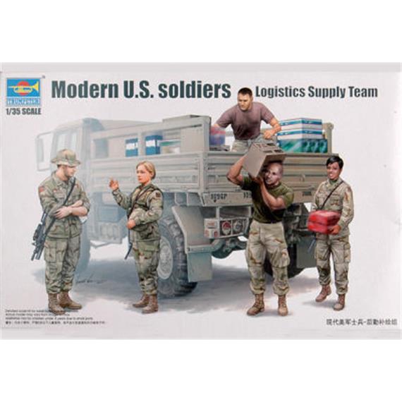 Trumpeter 00429 U.S. Logistics Supply Team / moderne US-Soldaten