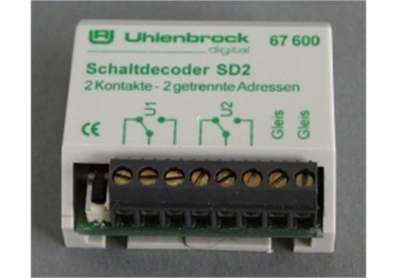 Uhlenbrock 67600 Schaltdecoder SD2