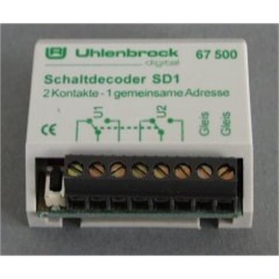Uhlenbrock 67500 Schaltdecoder SD1