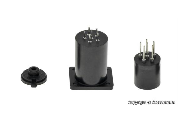 Viessmann 4652 Zylindersteckfuß 6-polig - H0 (1:87)