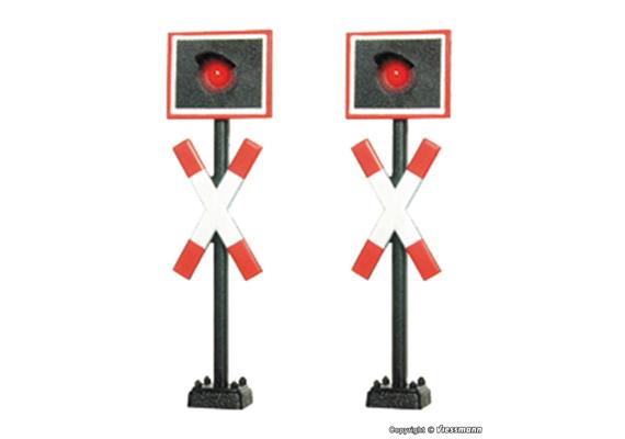 Viessmann 5058 Andreaskreuze, 2 Stück - H0 (1:87)