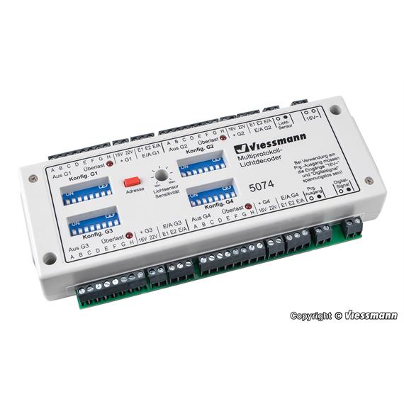 Viessmann 5074 Multiprotokoll-Lichtdecoder, DCC, MM, DC, AC, RailCom