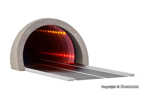 Viessmann 5098 H0 Straßentunnel modern, mit LED Spiegeleffekt und Tiefenwirkung | Bild 1