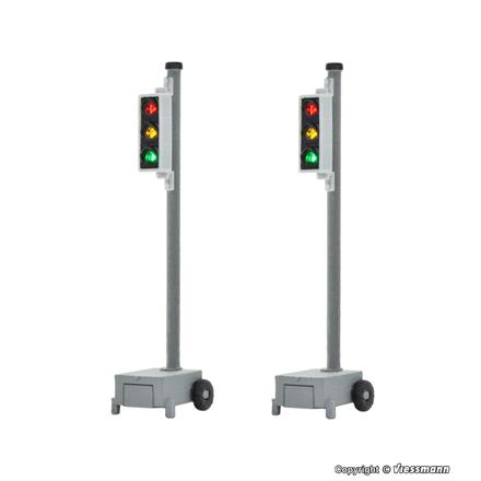 Viessmann 5099 Baustellen- /Verkehrsampel, 2 Stück - H0 (1:87)