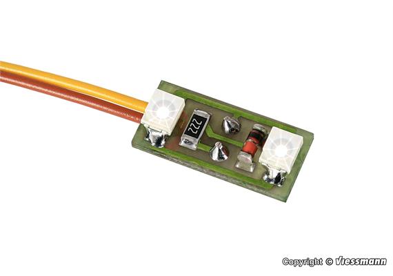 Viessmann 6018 Hausbeleuchtung, 2 LEDs weiss, 3 Stück | Bild 1