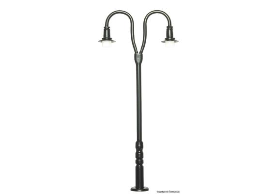 Viessmann 6041 Bahnsteigleuchte zweiflammig, 2 LEDs warmweiß - H0 1:87