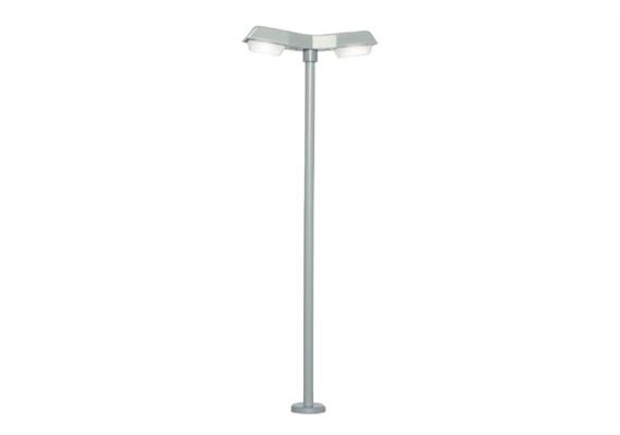 Viessmann 6097 Straßenleuchte modern, doppelt, 2 LEDs weiß - H0 (1:87)