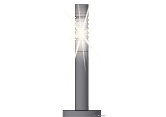 Viessmann 6162 Pollerleuchten modern, LED weiss, 3 Stück - H0 (1:87)