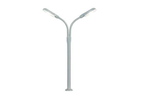 Viessmann 6495 Peitschenleuchte doppelt LED weiss - N (1:160)