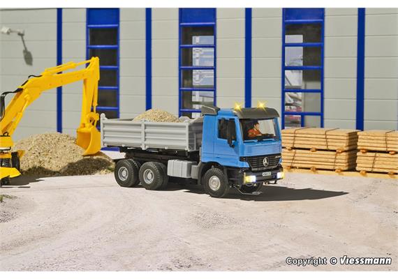 Viessmann 8010 MB ACTROS 3-achs Muldenkipper mit Rundumleuchten, Basis, Funktionsmodell | Bild 3