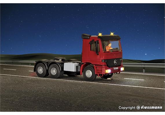 Viessmann 8011 MB ACTROS 3-achs Sattelschlepper mit Rundumleuchten,Basis, Funktionsmodell | Bild 4