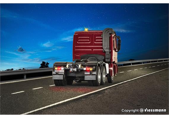 Viessmann 8011 MB ACTROS 3-achs Sattelschlepper mit Rundumleuchten,Basis, Funktionsmodell | Bild 5