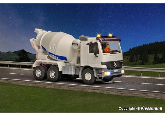 Viessmann 8031 MB ACTROS 3-achs Betonmischer mit Rundumleuchten - H0 (1:87) | Bild 4