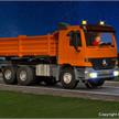 Viessmann 8041 MB ACTROS 3-achs Muldenkipper mit Rundumleuchten, kommunalorange - H0 | Bild 4
