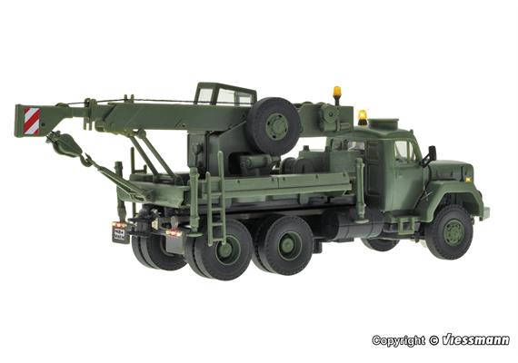 Viessmann 8061 MAGIRUS DEUTZ 3-achs Bergekran mit Rundumleuchte, Militär, Basis - H0 | Bild 2