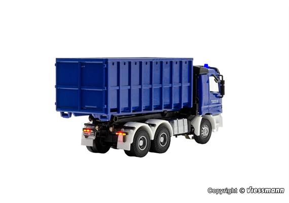 Viessmann 8070 THW MB ACTROS 3-achs mit Abrollcontainer und Rundumleuchten | Bild 2