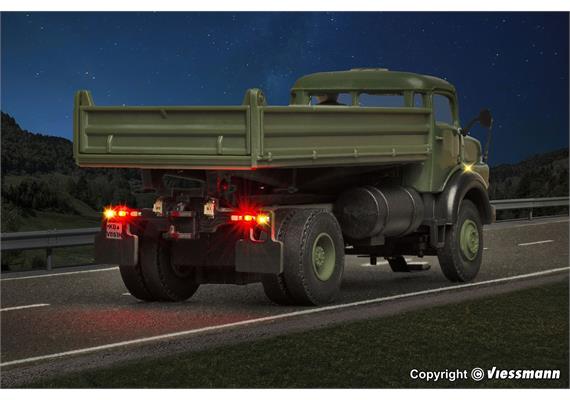 Viessmann 8161 MB Rundhauber 2-achs mit Kipp-Pritsche, Militär, Basis - H0 | Bild 6