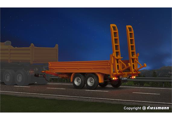 Viessmann 8217 Tandem Tieflader, kommunalorange, Funktionsmodell - H0 (1:87) | Bild 4