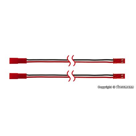 Viessmann 8436 CarMotion Verlängerungskabel für EasyChain, 0,5 m, 2 Stück - H0 (1:87)