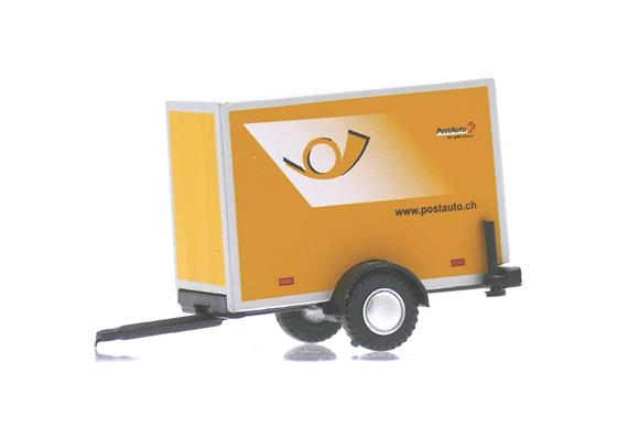 VK Modelle 04231 einachsiger Anhänger "Schweizer Post" - H0 (1:87) | Bild 1