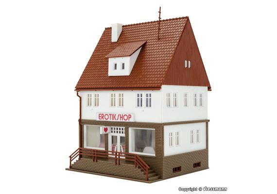 Vollmer 43870 Erotikshop mit Inneneinrichtung und LED-Beleuchtung - H0 (1:87) | Bild 3