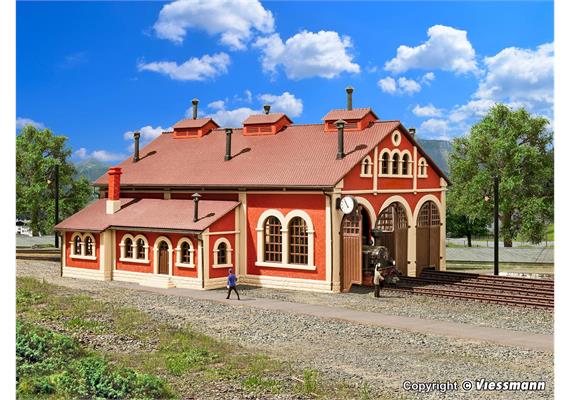 Vollmer 47609 Lokschuppen, dreiständig - N (1:160) | Bild 1